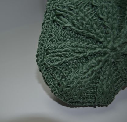 Round knitted bag 1